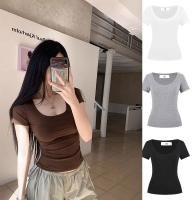  เสื้อยืดแขนสั้นผู้หญิง คอลเลคชั่นใหม่ป...