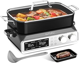 N21NA Pro Slow Cooker 10 Quart, 8-in-1 ...