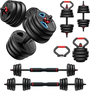 FITPLAM Adjustable dumbbell set,20/35/4...