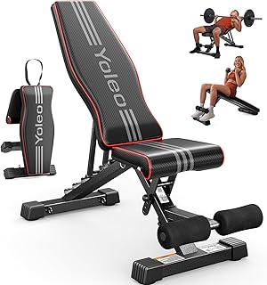 YOLEO Adjustable Weight Bench for Home ...